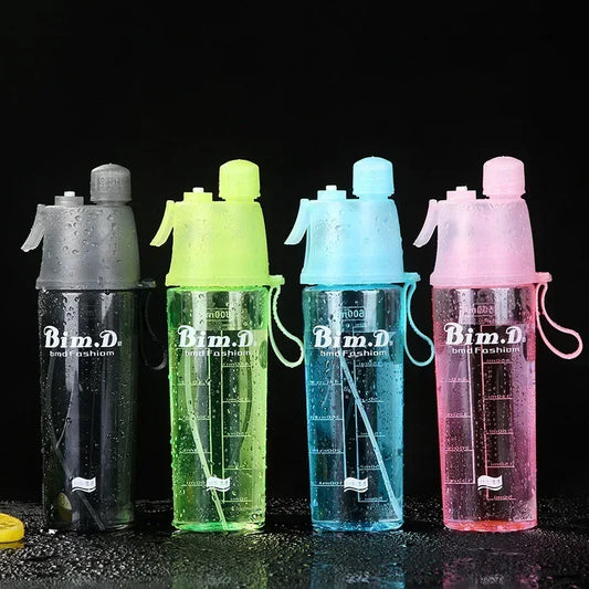 Kühl-Flasche mit Wasser-Sprühfunktion 💦